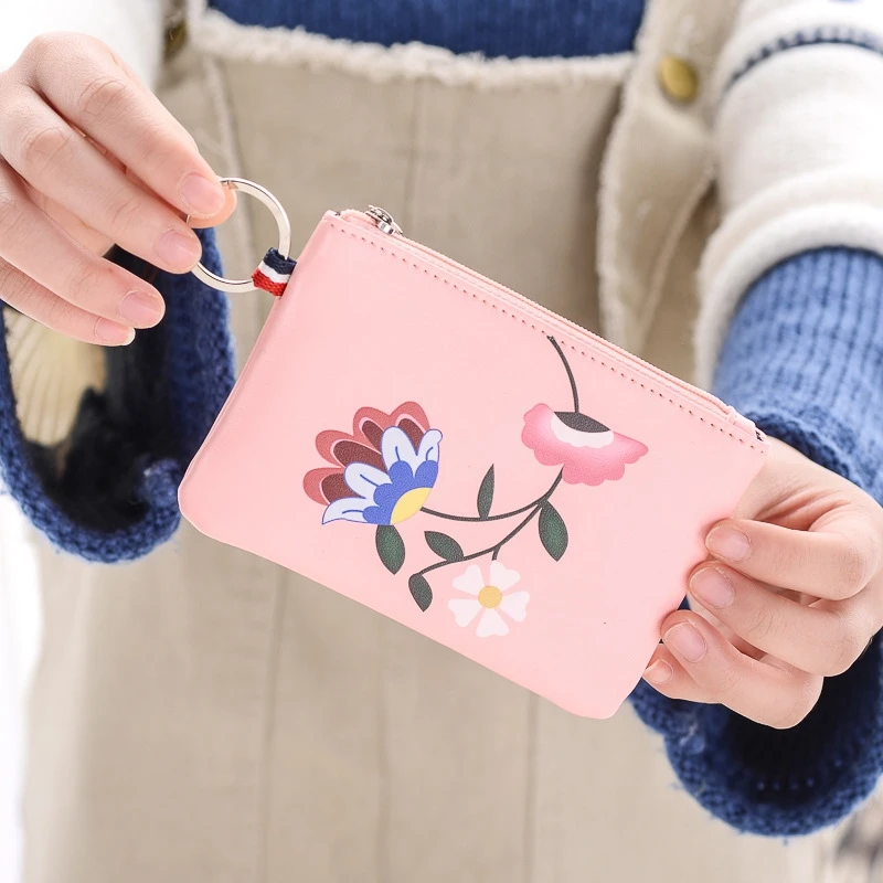 

Short Small Wallet Korean Fashion Student Small Coin Purse Multi-Function Folding Coin Purse Key Bag