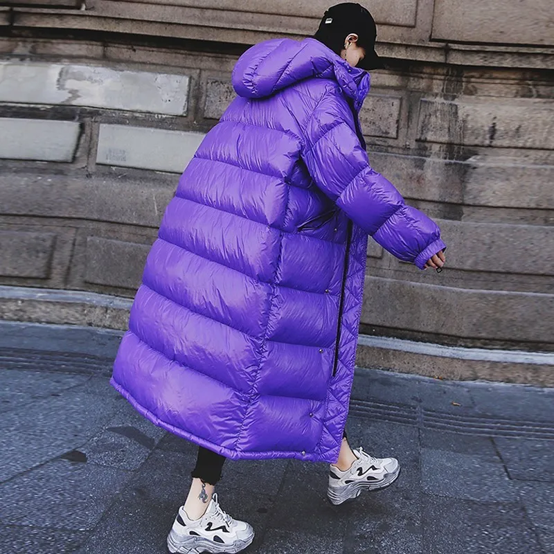 Winter Jacket Women Plus Size Parka Female Thick Warm Outwear Stand Collar Hooded Long Coat Cotton Padded Snow Wear 2019 Okd547