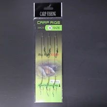 3 шт. Высокоуглеродистая сталь быстрая смена рыболовный крючок рыболовная леска Крючки Размер(2#6#8#) рыболовный крючок