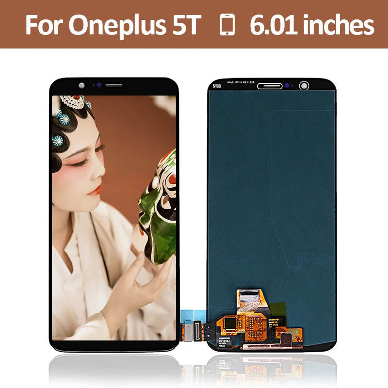

For Oneplus 5T LCD Display Screen Touch Panel Assembly Oled Digitizer For Oneplus 5T A5010 LCD Screen For One Plus 5T 1+5T LCD
