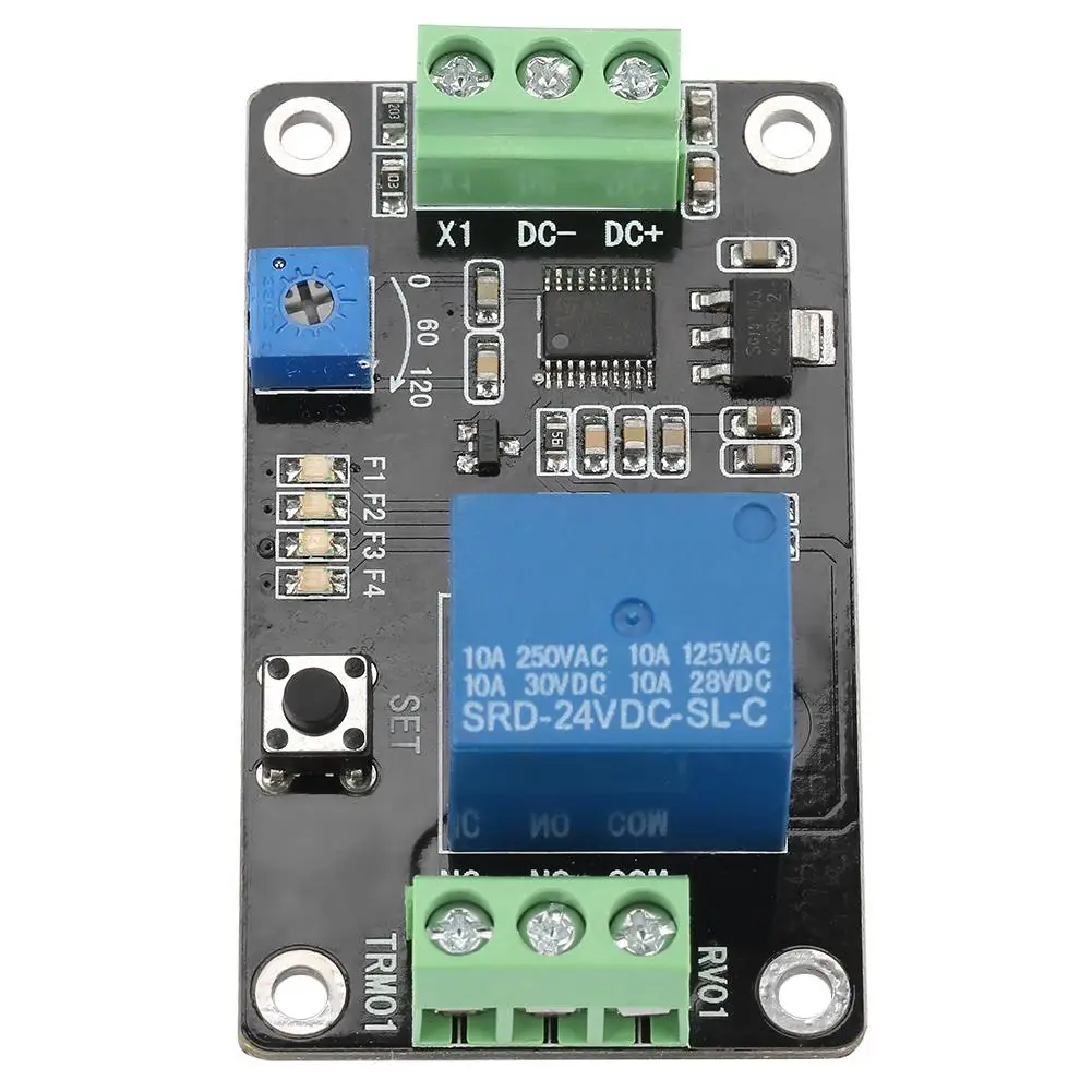 

Delay Timer Relay Self-locking Delay On Off Time Switch Super 555 Timer DC 5V/12V/24V Hot 2019