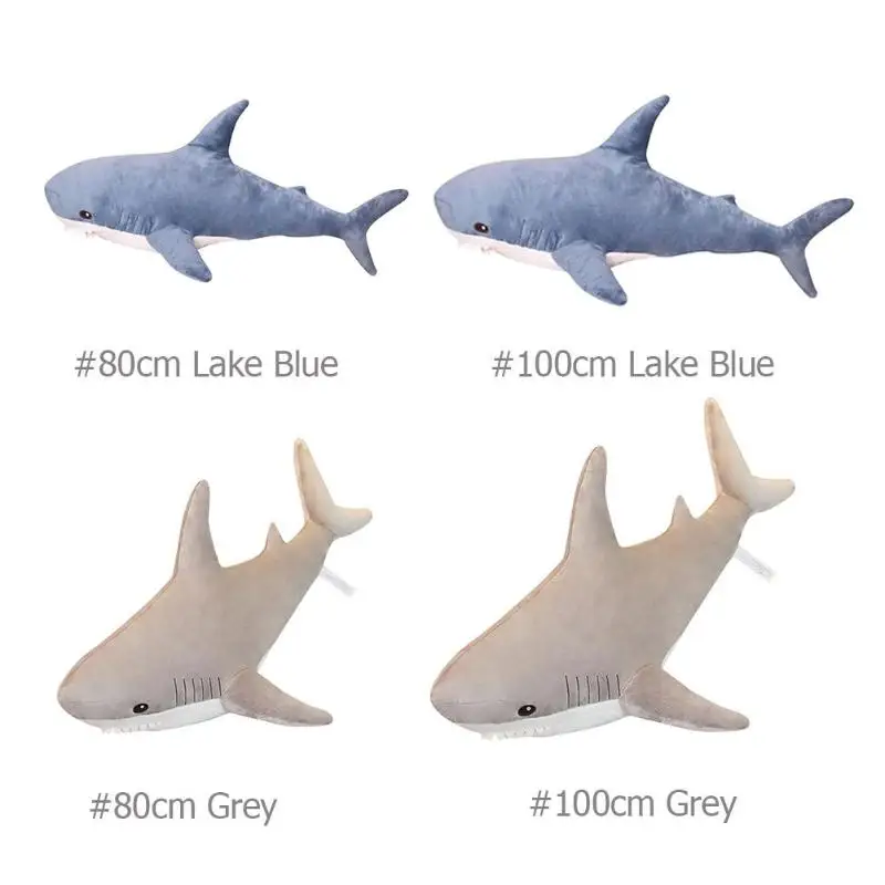 80/100 cm Big Size Funny Soft Shark Plush Toy Pillow Appease Cushion Girls Animal Reading Pillow Holiday Birthday Gifts 80/100 cm Big Size Funny Soft Shark Plush Toy Pillow Appease Cushion Girls Animal Reading Pillow Holiday Birthday Gifts