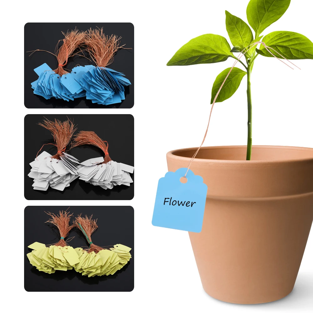 

200pcs PVC Hanging Flower Plant Seed Name Tag Label Marker Sign Outdoor