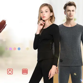 

Heating Underwear USB Coldproof Smart Heating Thermal Underwear Set for Men Women Outdoor Sports Skiing Fishing