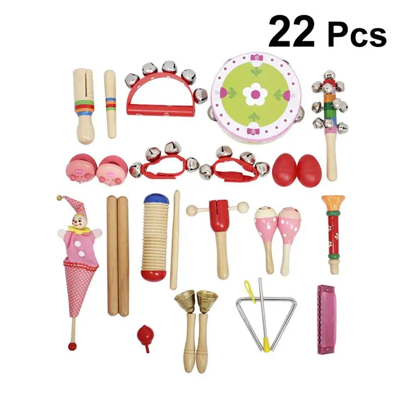 

22 in 1 Premium Colorful Assortment Durable Musical Toy Orff Instrument Educational Toy Kit Set for Kids