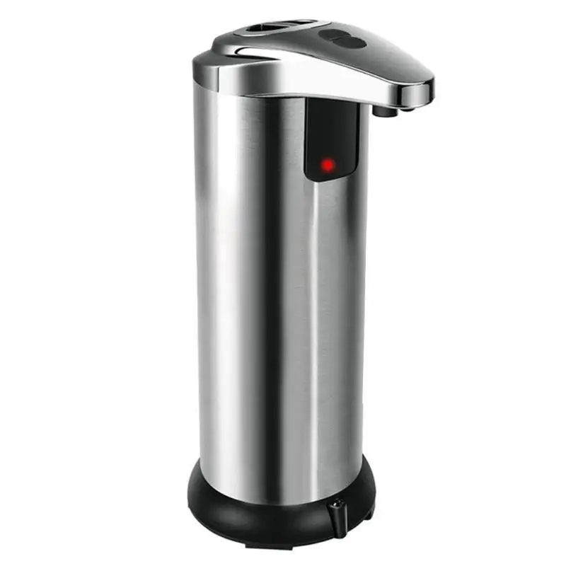 

250ml Automatic Soap Dispenser Stainless Steel Sensor Shower Bathroom Kitchen Liquid Bottle Container