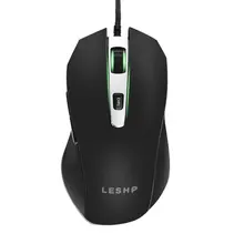 LESHP Портативный Легкий Гладкий удобный долгий срок службы USB интерфейс проводной семь цветов оптическая дышащая геймерская игровая мышь