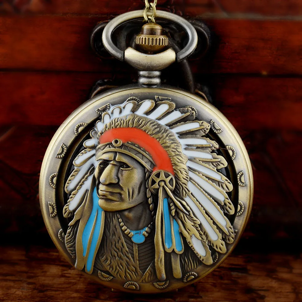 Винтаж бронзовый брелок часы стимпанк карманные часы с цепочкой цепочки и ожерелья подвеска для мужчин и женщин