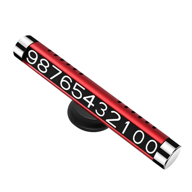 

Car Temporary Parking Card Rotatable Hidden Innovative Diffuser Aromatherapy Luminous Car Parking Plate Telephone Number Plate