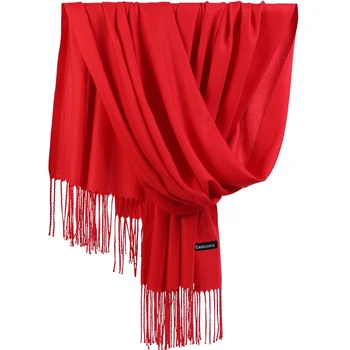 

2018 New Luxury Brand Women Cashmere Solid Scarf Ladies S /autumn Wool Pashmina Shawls And Wraps Female Foulard Hijab Stoles