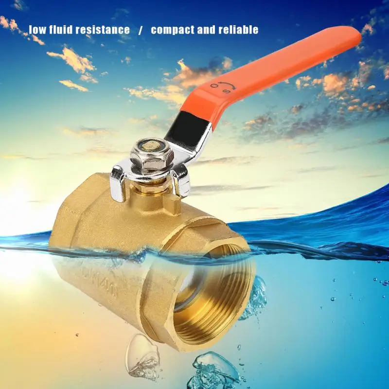 1 шт. шаровой клапан DN40 нить шаровой клапан 1-1/2in BSP латунной трубы шаровой клапан на замке- клапан 1.6MPa для воды нефтяной газ kugelhahn