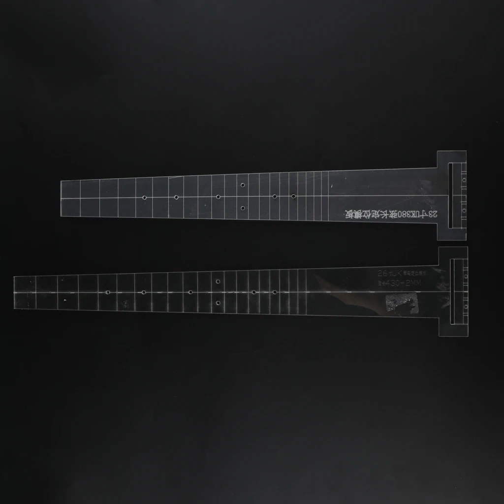 US $11.02 2326 Inch Transparent Guitar Fingerboard Bridge Template Mold Luthier Tool