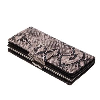 

Snake Split Leather Wallets Women Clutch Bags Women Wallet Long Hasp Coin Purse Woman Leather Card Holder Women Cartera Mujer