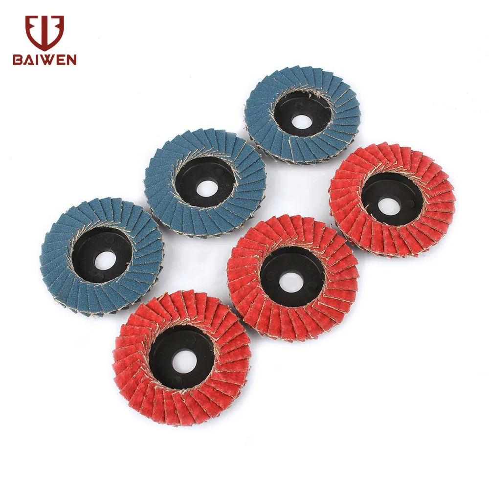 

2Pcs Alumina Zirconia Flap Disc For 2" 55mm Angle Grinder Metalworking Polishing 60 320 Grit Grinding Wheel