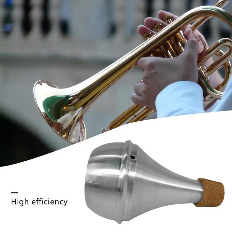 

Aluminium Straight Trumpets Mute Musical Instrument Muffler Silencer Practice Tool for Beginner