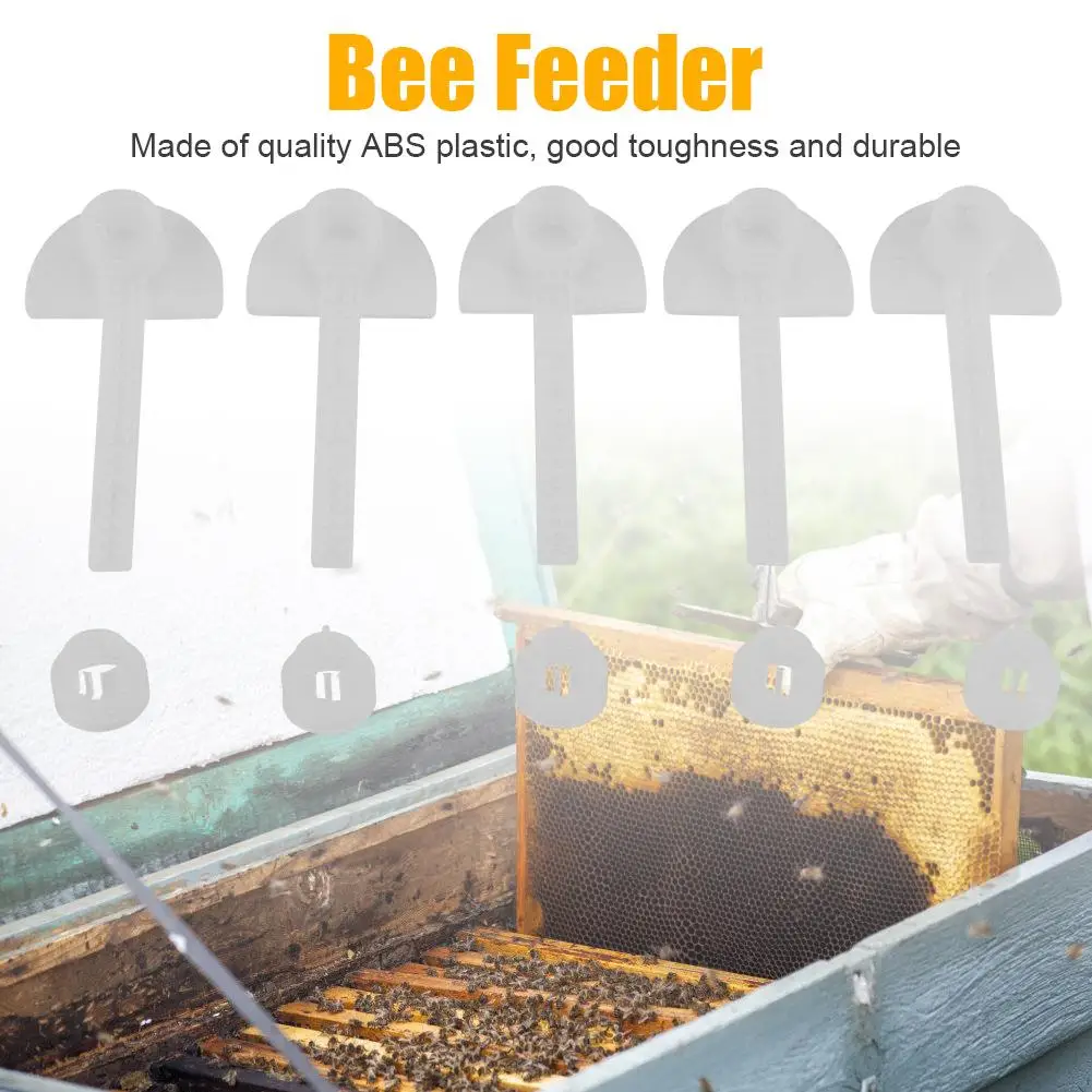

New 5pcs/Set Plastic Beehive Beekeeper Bee Feeder Water Drink Feeding Fountains Beekeeping Apiculture Tool