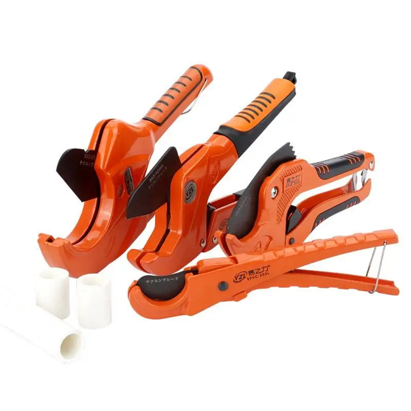 

PVC Pipe Cutter 42mm Aluminum Alloy Body Ratchet Scissors Tube Cutter PVC/PU/PP/PE Hose Cutting Hand Tools