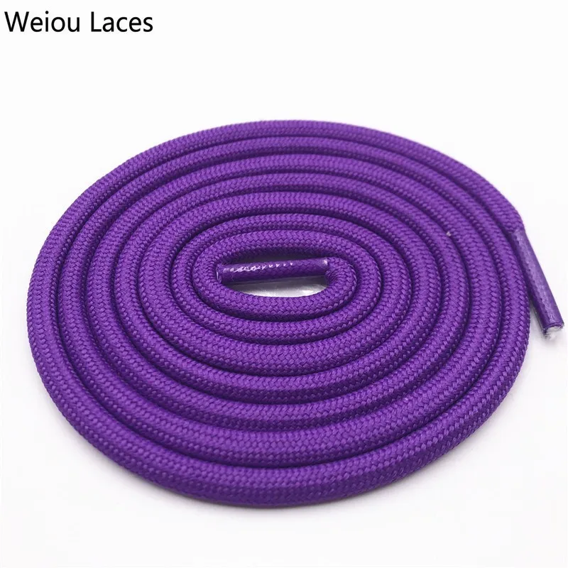 Weiou 0.5 سنتيمتر جولة الرياضية رباط الحذاء البوليستر السميكة والمشي Bootlaces الملابس حبل في الهواء الطلق تسلق أربطة أحذية للأحذية الاطفال رجل