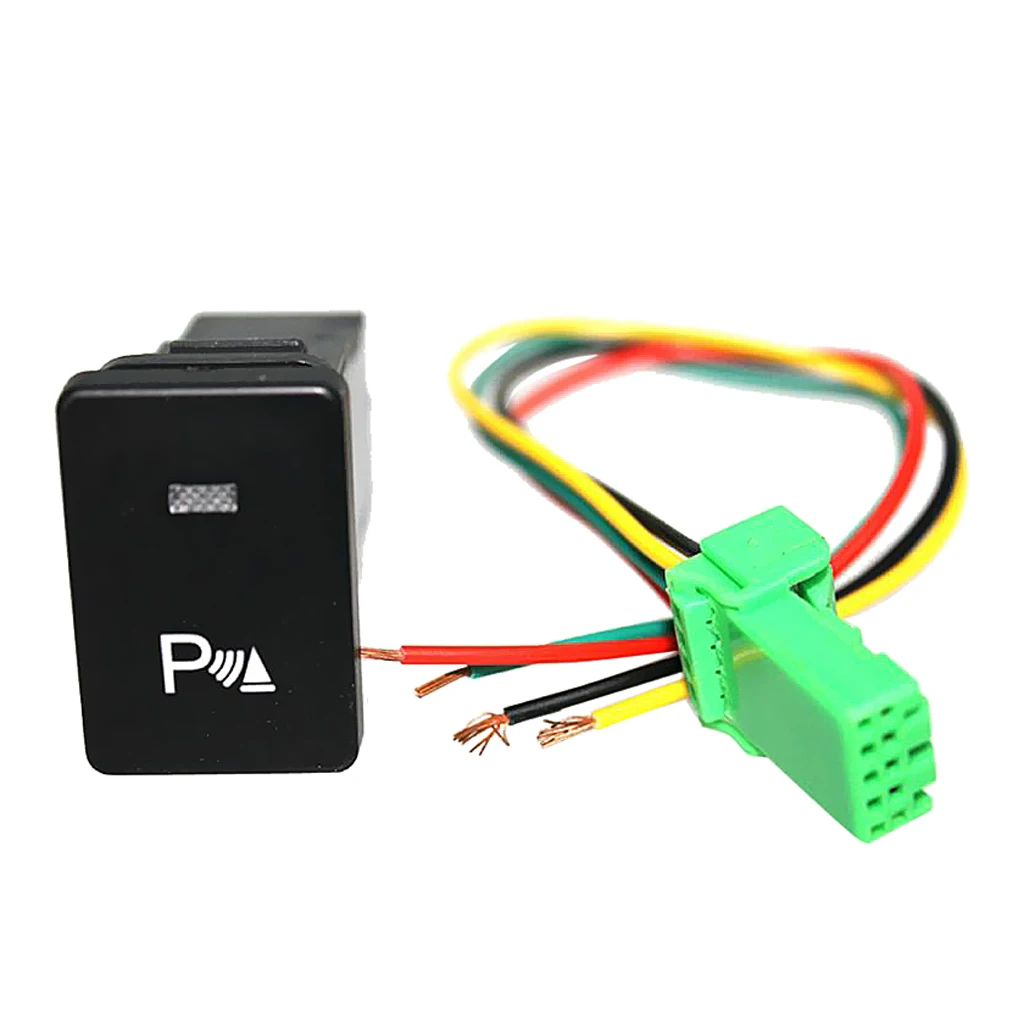

LED Push Button on-off Switch with Connector Wire Kit for Toyota - Headlight Fog Light Parking Light Power Symbol -White