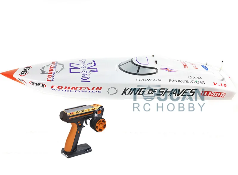 G26IP1 ARTR-RC Fiber Glass 26CC Gasoline Racing Speed RC Boat W/ Propeller/Water Cooling system/Radio System White THZH0073