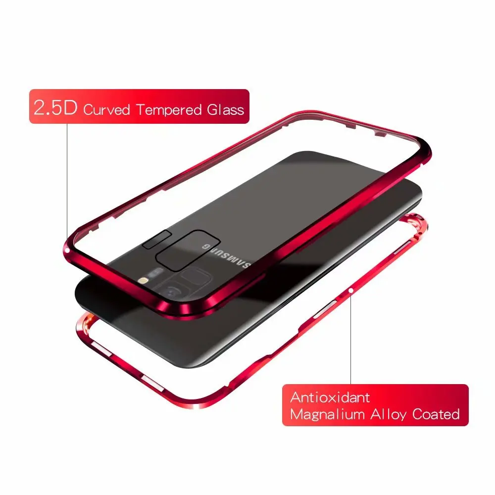 

Updated version mobile cell phone 360 cover tempered Glass magnetic Adsorption for huawei nova 3i