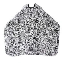 Парикмахерская шампунь стиль накидка парикмахерское Платье с принтом зебры профессиональная Водонепроницаемая Ткань Салон Парикмахерская