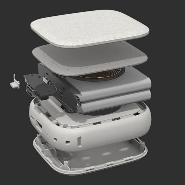 Xiaomi SOLOVE 10000 мАч беспроводное QI зарядное устройство двойной USB внешний аккумулятор