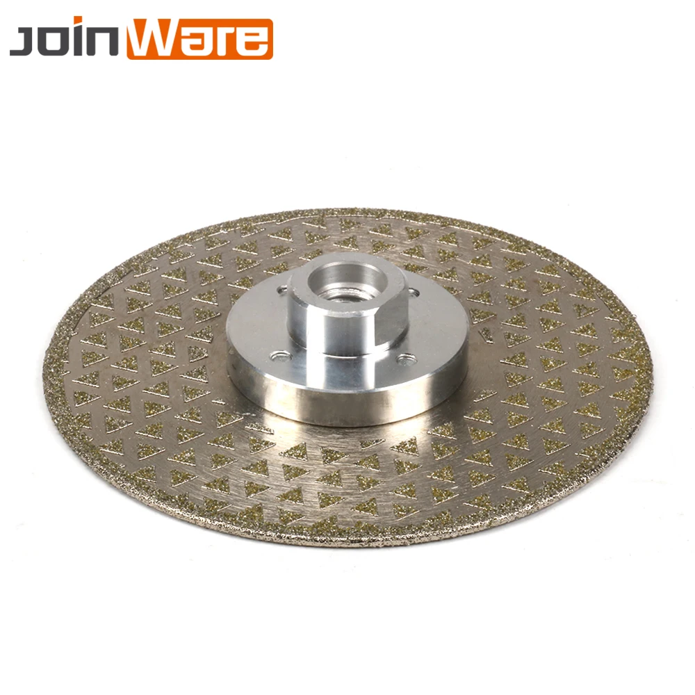 

4"-9" Electroplated Diamond Cutting Grinding Disc Saw Blades Double Side Coated Diamond Wheel with M12 M14 M16 Flange 1Pc