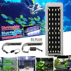 15 Вт EU штекер Fish Tank Аксессуары для освещения аквариумный рыбный бак 5730 светодиодный свет экономия энергии лампа для 40-80 см рыбы Tank