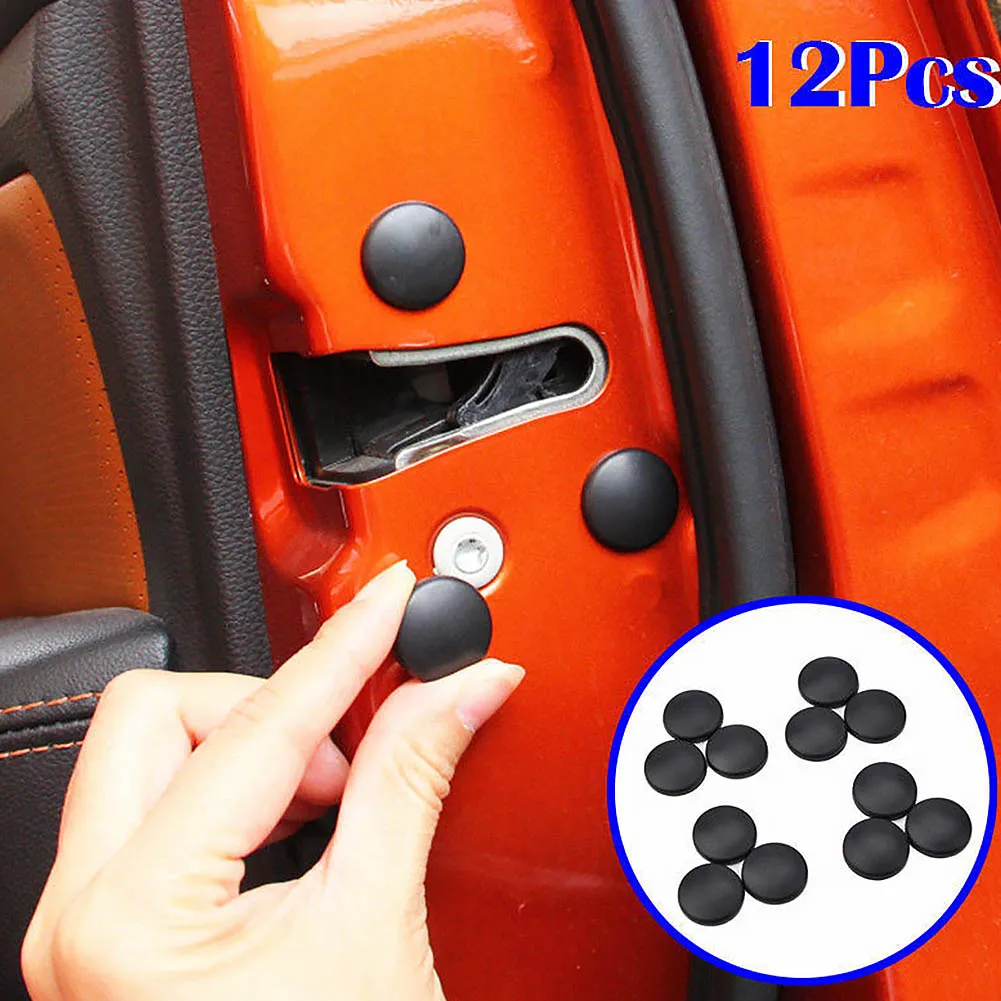 

12Pcs Car Interior Door Lock Screw Protector Cover Anti-Rust Cap Trim Stickers