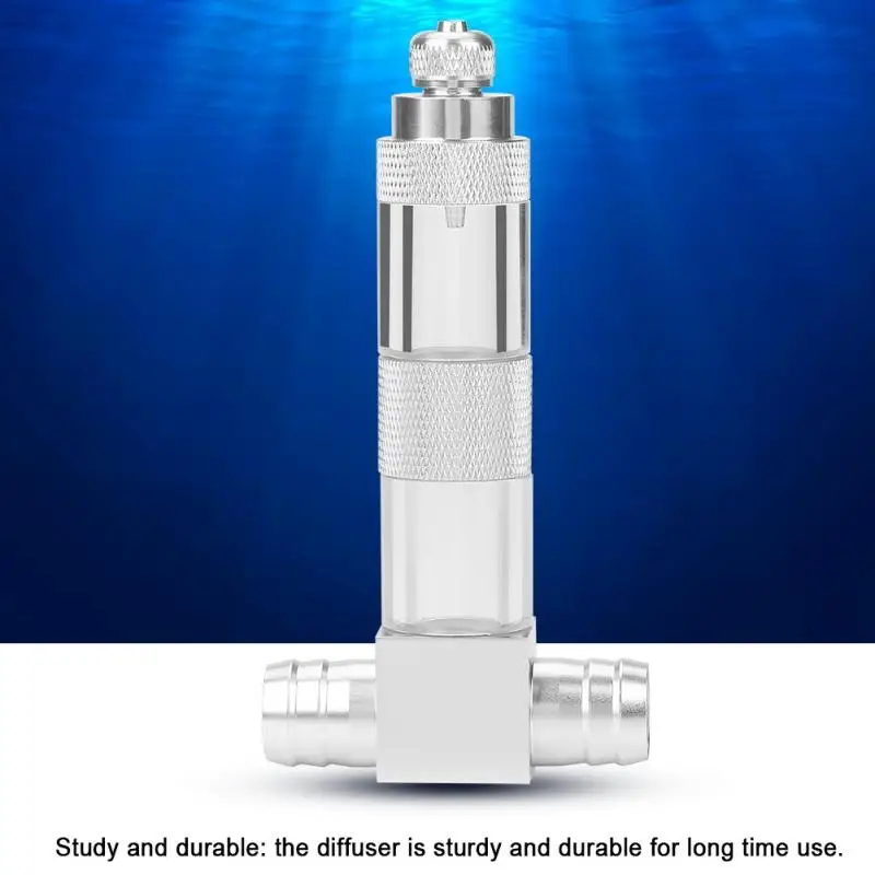 Стиль 12/16 мм Нержавеющая сталь CO2 Диффузор Аквариум углекислого газа диффузор регулятор распылителя реактор покрытый кожухом генераторной установки