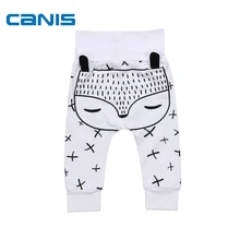 Штаны-шаровары для маленьких мальчиков и девочек штаны с принтом животных для малышей леггинсы