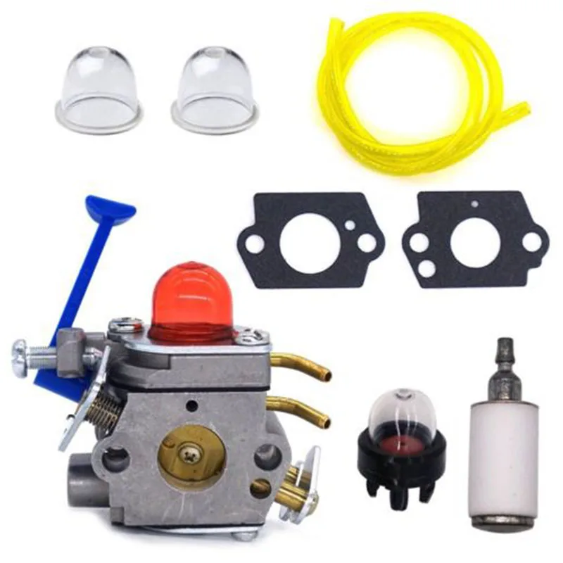 Carburetor for Huqvarna Trimmer 545081848 C1Q W40A 128C 128L 128LD 128R 128RJ Engine Accessories Gaskets+Primer bulb+Fuel filte