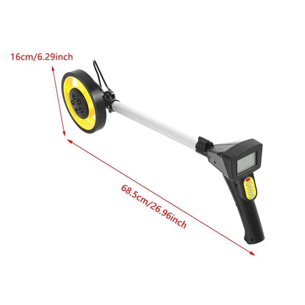 Складное цифровое колесо измеряющее растояние, измеряющее дорожные строители, рабочие высокого качества
