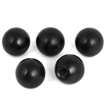 

5pcs M8 Female Thread Cabinet Lathe Machine Plastic Ball Knob Handle
