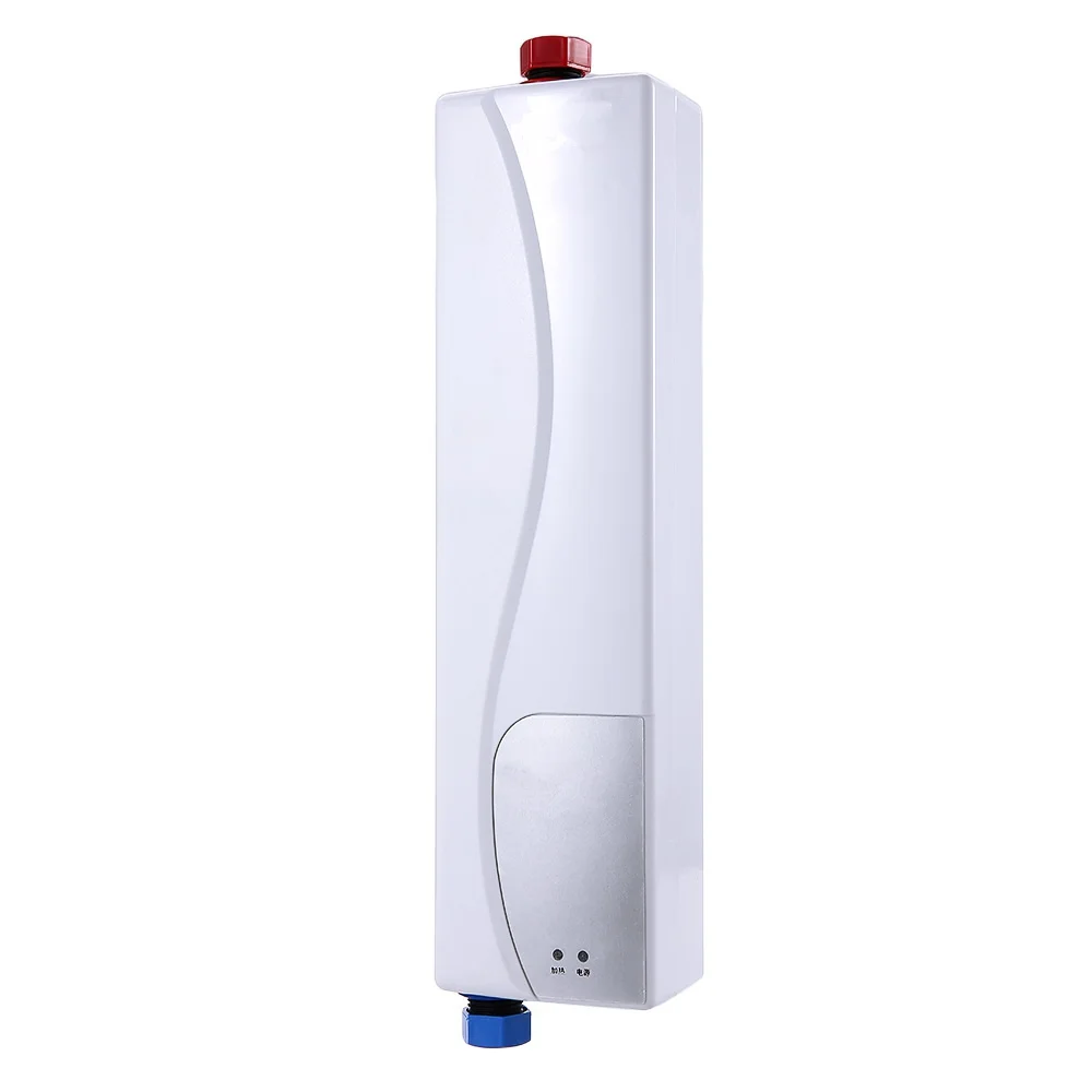 220V 3000W Electric Water Heater Instant Tankless Water Heater Indoor Water Heating EU Plug For Shower Kitchen Bathroom 4