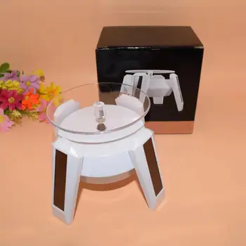 

UFO Shaped Solar Table With Lights Rotating Table Display Stand Jewelry Jewelry Jade Bracelet Display Stand Rings