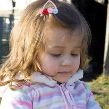 2 шт. Милая заколка для волос шпильки девушки цветок блестки для волос клип детский праздничный костюм аксессуары для волос парикмахерские принадлежности