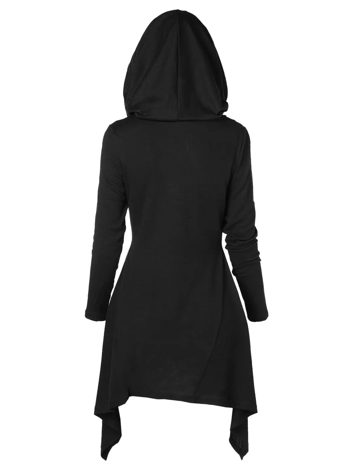  Wipalo 2019 Fall Winter Women Hooded Long Sleeves Asymmetrical Knitwear Casual Solid Pullovers Swea