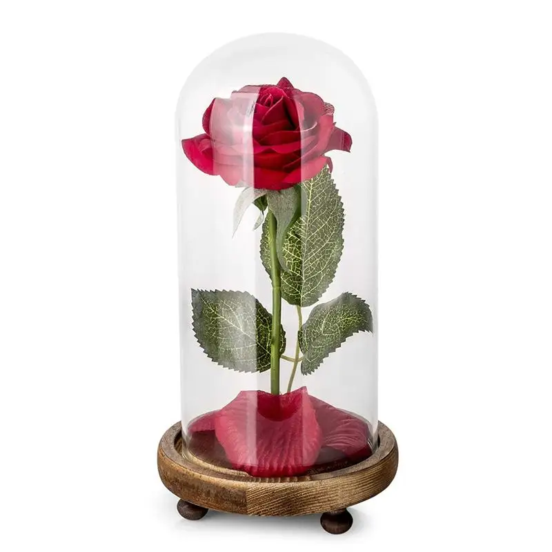 

LED Romantic Bulb RGB Dimmer Lamp Rose Flower Bottle Light With Remote Control Night Light For Mom Lady Girl Birthday Gift