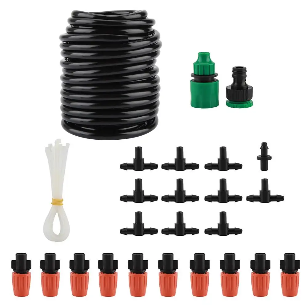 

7 pcs/set 10m DIY Drip Irrigation System Acessories Garden Watering Irrigation Kit Automatic Watering Timer Accessories
