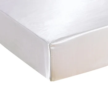 

Satin Silk Fitted Sheet On Elastic Solid Color Mattress Cover Elastic Band Fixed Queen King Bed Sheets Clips Fitted Sheets