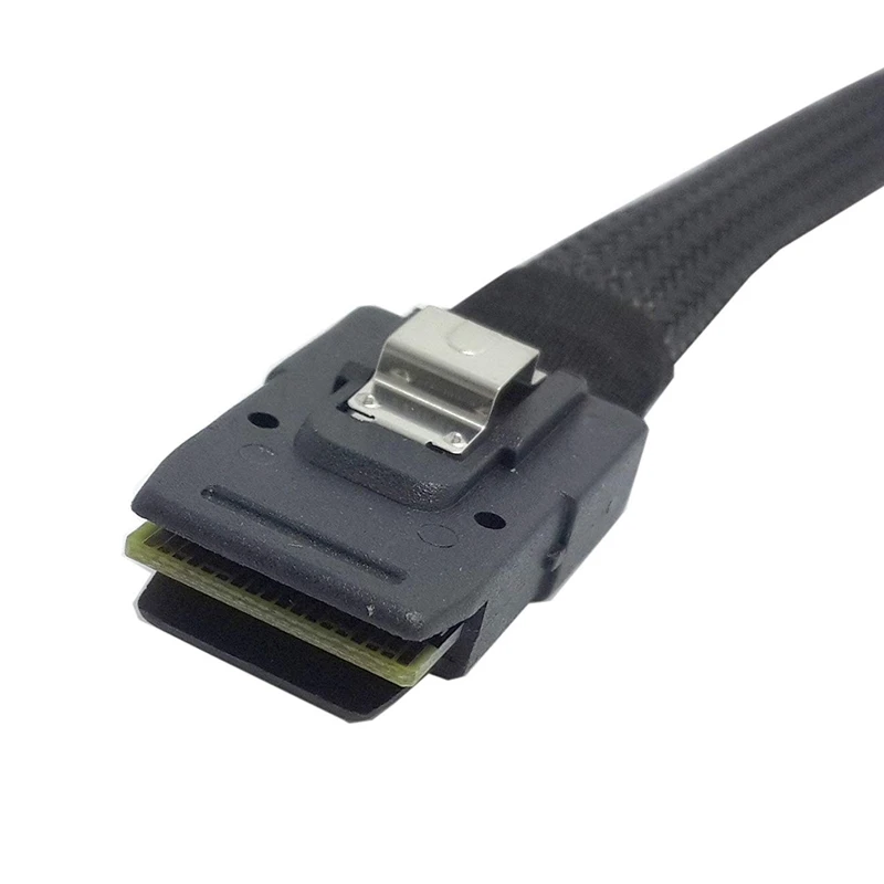 SFF 8087 Mini SAS 4i 36 Pin to 90 градусов прямоугольный кабель 100 см|Компьютерные кабели и