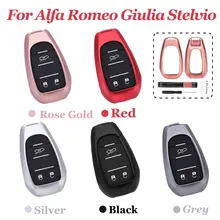 Для автомобилей из алюминиевого сплава Key Holder чехол сумка для Alfa Romeo Giulia стельвио ключ защиты отверстия стайлинга автомобилей подарок Фирменная Новинка