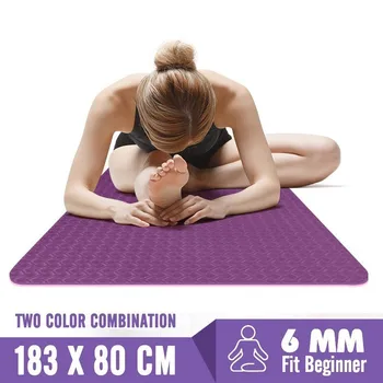 

1830*80*6mm Big Size TPE Yoga Dance Mats Professional Non-slip Pilates Tapete For Beginner Fitness Exercise Pad Gym Training Mat
