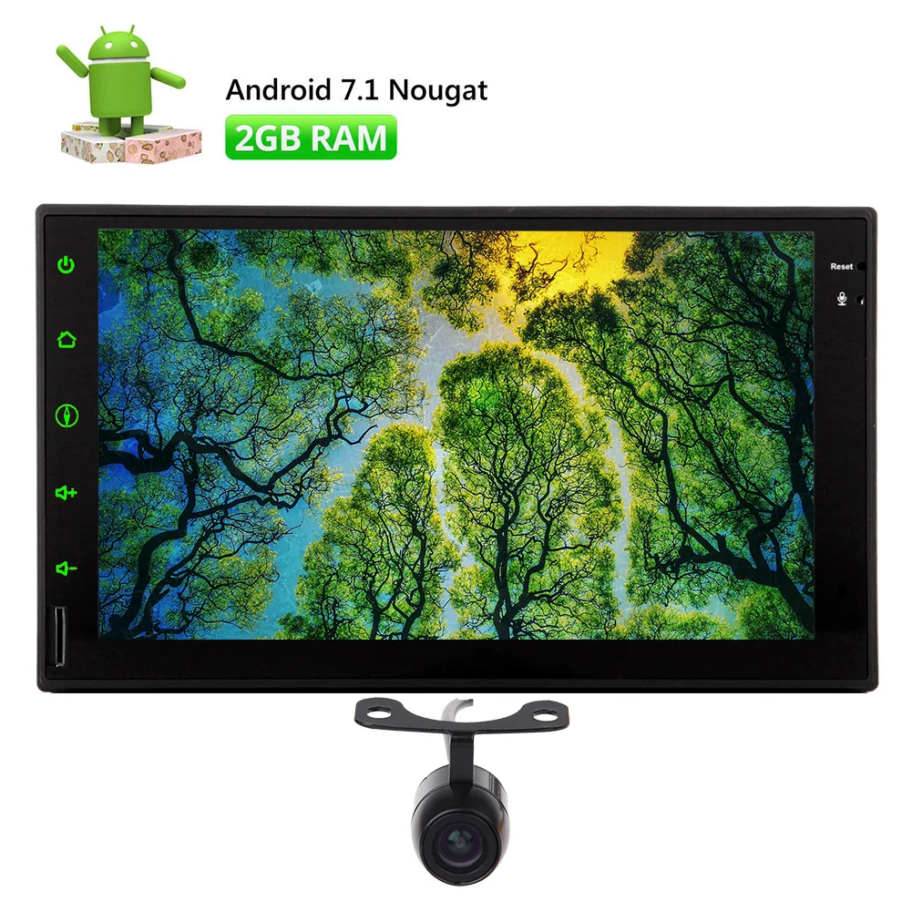 Автомобильный мультимедийный плеер с сенсорным экраном 2 DIN 7 0 Android 1 Bluetooth WiFi gps
