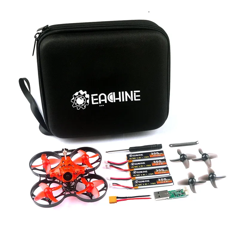 Eachine мусорная корзина 75 мм Crazybee F4 PRO OSD 2S Whoop небольшой гоночный Дрон с видом от первого лица Caddx Eos2 Регулируемый Камера 25/200 мВт VTX