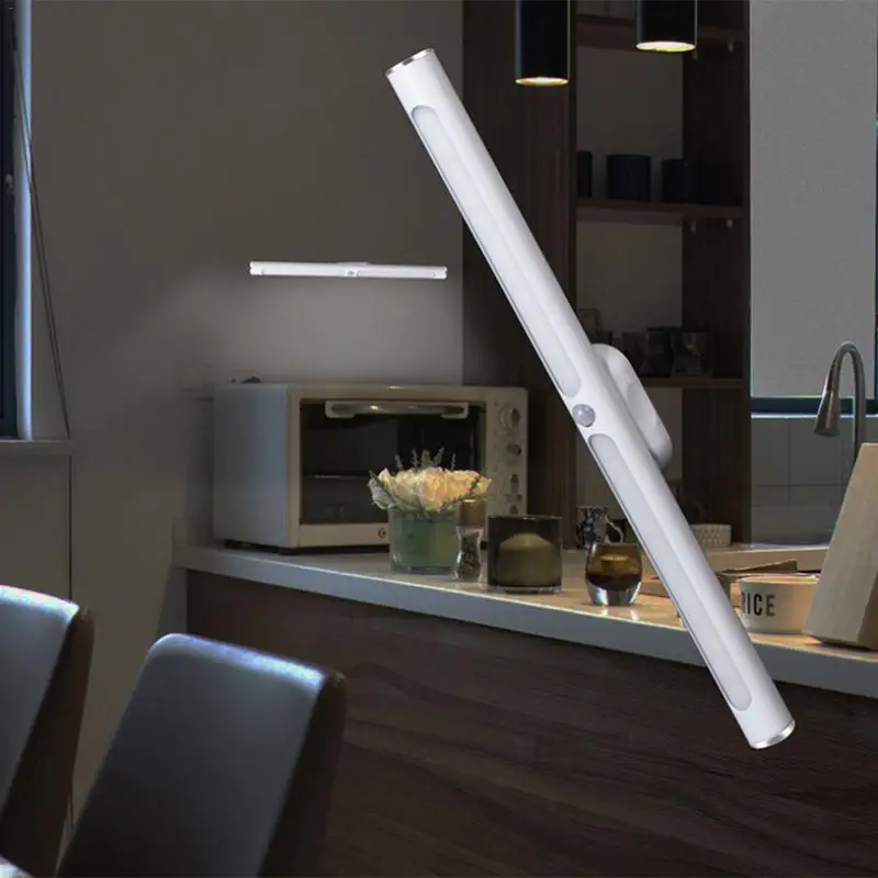 Светодиодный настольный светильник с защитой глаз, Индукционная лампа с USB алюминиевой трубкой, креативная лампа для спальни, ночник
