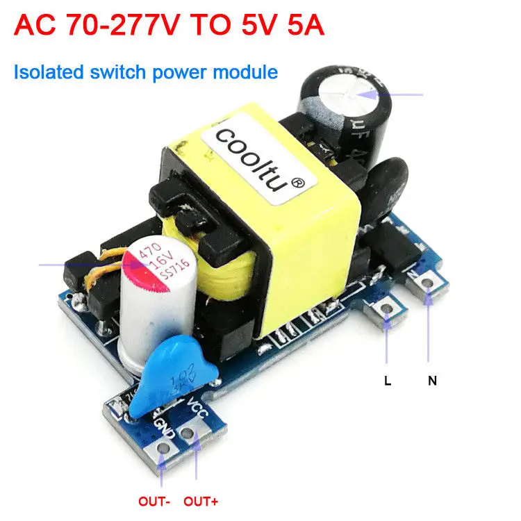 AC DC понижающий преобразователь 110V 220 В до 5 12 24 постоянного тока 2A 1A 500mA