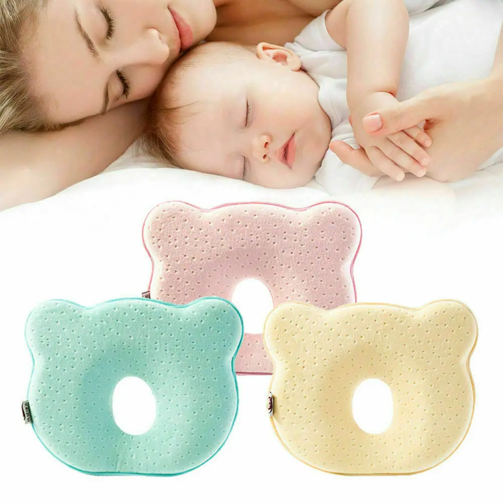 

Infant Cot Pillow Prevent Flat Head Neck Sydrome For Girl Boy Sleeping Cushion